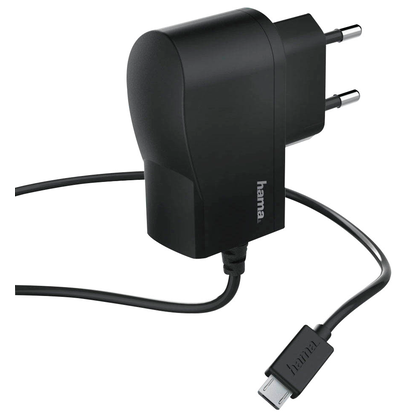 Artikelbild für hama Ladekabel mit Adapter schwarz, Kabellänge: 1,0 m, 5 Watt, Artikelnummer 814576