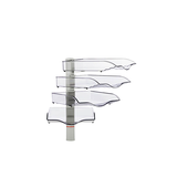 Artikelbild 1 für novus Briefablage-Schwenkflügler CopySwinger lichtgrau, 4 Fächer, Artikelnummer 589184