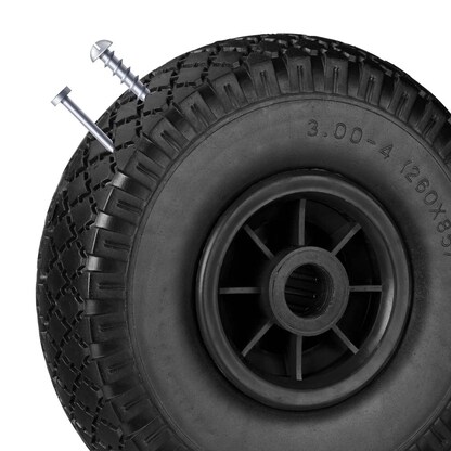 Artikelbild 6 für relaxdays Sackkarrenräder luftbereift schwarz Kunststoff Felgen, Achse 2,5 cm, Artikelnummer 451991