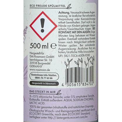 Artikelbild 4 für eco Freude CITRUS LAVENDEL Spülmittel 0,5 l, Artikelnummer 538811