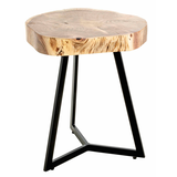 Artikelbild 1 für HAKU Möbel Beistelltisch rund Massivholz akazie 45,0 x 45,0 x 50,0 cm, 1 St., Artikelnummer 340629