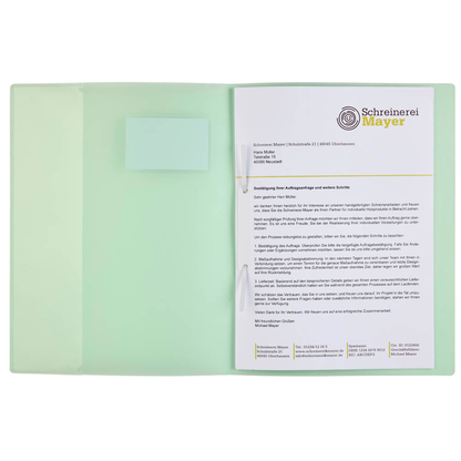 Artikelbild 4 für BRUNNEN Schnellhefter FACT!pp Kunststoff mint transluzent DIN A4, 1 St., Artikelnummer 925949