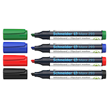 Artikelbild 1 für Schneider Maxx 293 Whiteboard- und Flipchart-Marker farbsortiert 2,0 - 5,0 mm, 4 St., Artikelnummer 154353