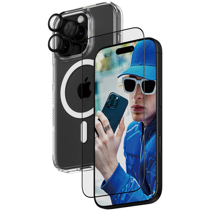 Artikelbild 2 für PanzerGlass™ 3-in-1 Schutz-Set für Apple iPhone 16 Pro, Artikelnummer 450367