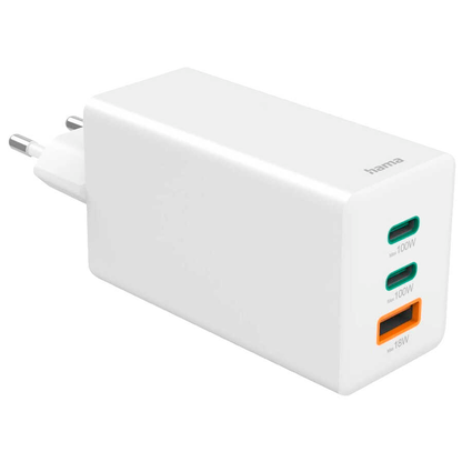 Artikelbild 3 für hama Mini Ladeadapter weiß, 100 Watt, Artikelnummer 755688