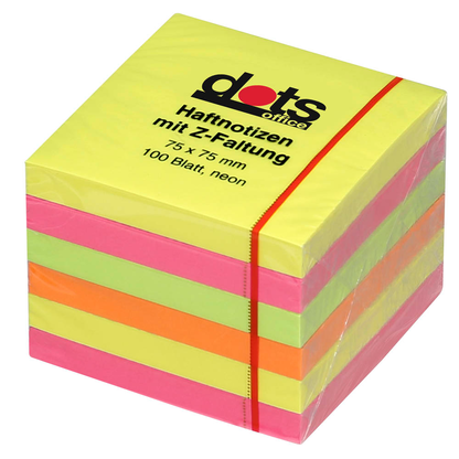 Artikelbild 2 für dots Z-Faltung Haftnotizen R 330 farbsortiert, 6 Blöcke, Artikelnummer 222005