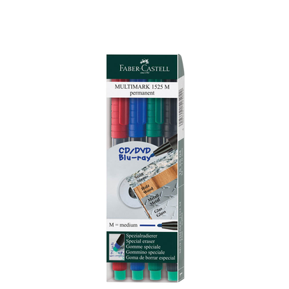 Artikelbild 2 für FABER-CASTELL MULTIMARK 1525 Folienstifte-Set farbsortiert permanent, 4 St., Artikelnummer 687160