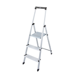Artikelbild 1 für KRAUSE Stehleiter einseitig MONTO Solidy silber 3 Stufen, H: 140,0 cm, Artikelnummer 567870