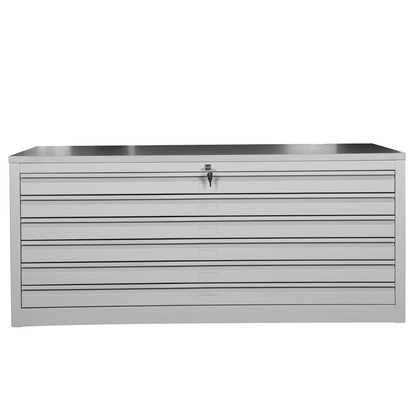 Artikelbild 3 für Gürkan Planschrank lichtgrau 6 Schubladen 140,0 x 95,0 x 62,0 cm, 1 St., Artikelnummer 564486