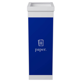 Artikelbild 1 für PAPERFLOW Mülleimer 60,0 l weiß, blau, 1 St., Artikelnummer 300891