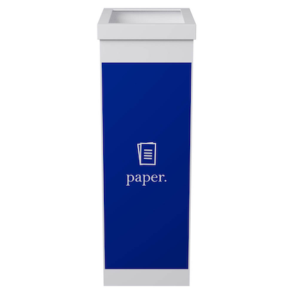 Artikelbild für PAPERFLOW Mülleimer 60,0 l weiß, blau, 1 St., Artikelnummer 300891