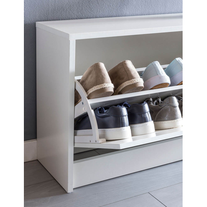 Artikelbild 9 für WOHNLING Schuhschrank, WL5.271 weiß 1 Fachboden 80,0 x 24,0 x 47,0 cm, Artikelnummer 906402