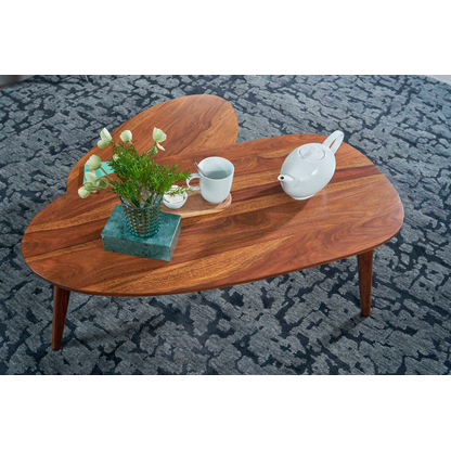 Artikelbild 3 für WOHNLING Couchtische-Set Nierenform Massivholz sheesham, 1 St., Artikelnummer 166688