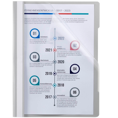 Artikelbild für Schnellhefter Quality Kunststoff grau DIN A4, 1 St., Artikelnummer 252979