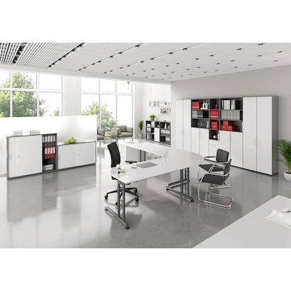 Artikelbild 5 für HAMMERBACHER Aktenregal Popular grafit 80,0 x 40,0 x 215,6 cm, 1 St., Artikelnummer 991152