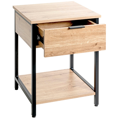 Artikelbild für HAKU Möbel Beistelltisch quadratisch Spanplatte bergen-eiche 40,0 x 40,0 x 55,0 cm, 1 St., Artikelnummer 142389