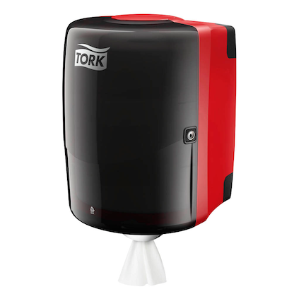 Artikelbild 2 für TORK Putztuchspender Performance W2 653008 schwarz, rot Kunststoff, 1 St., Artikelnummer 210096