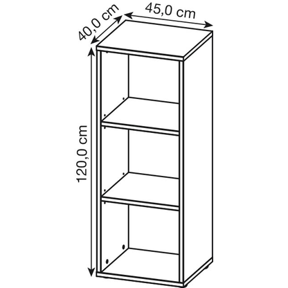 Artikelbild 2 für GERMANIA Aktenregal Agenda Home grafit, grandson-eiche 45,0 x 40,0 x 120,0 cm, 1 St., Artikelnummer 121647