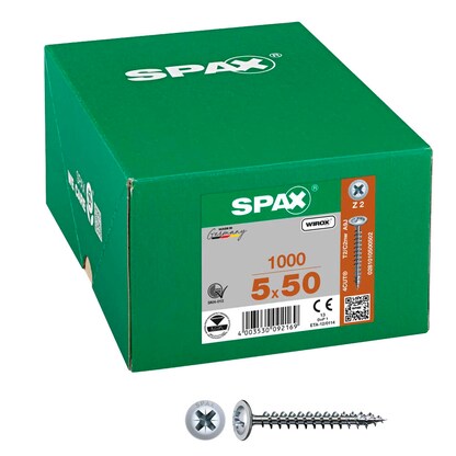 Artikelbild für SPAX® Universalschrauben Z2 Rückwandkopf WIROX 0281010500502 5 mm x 50 mm, 1.000 St., Artikelnummer 395127