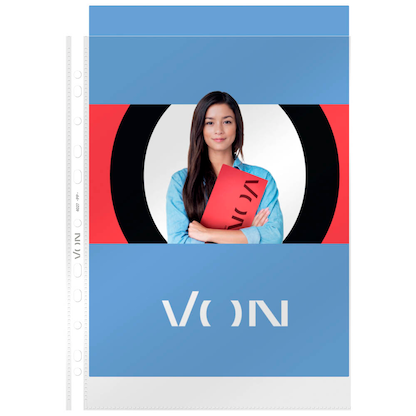 Artikelbild 3 für VON LEITZ Prospekthüllen DIN A4 glasklar glatt, 100 St., Artikelnummer 635439