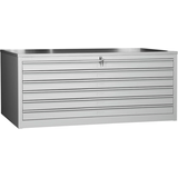 Artikelbild 1 für Gürkan Planschrank lichtgrau 6 Schubladen 113,0 x 83,0 x 62,0 cm, 1 St., Artikelnummer 564498