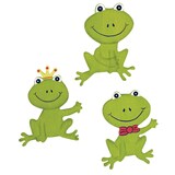 Artikelbild 1 für Rayher Holz-Streudeko hellgrün Frösche, 6 St., Artikelnummer 924944