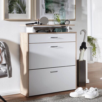 Artikelbild 6 für WOHNLING Schuhschrank, WL1.794 sonoma-eiche 3 Fachböden 80,0 x 24,0 x 95,0 cm, Artikelnummer 906101