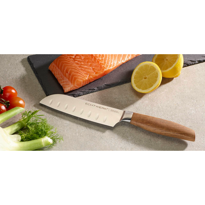 Artikelbild 3 für Echtwerk Santokumesser Classic Edition silber, braun, Klinge: 15,0 cm, 1 St., Artikelnummer 649776