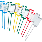 Artikelbild 1 für EICHNER Hängeetiketten 2x blau, 4x grün, 2x gelb, 2x rot, 2x grau 21,5 x 5,8 cm gelocht, 1 Set, Artikelnummer 701858