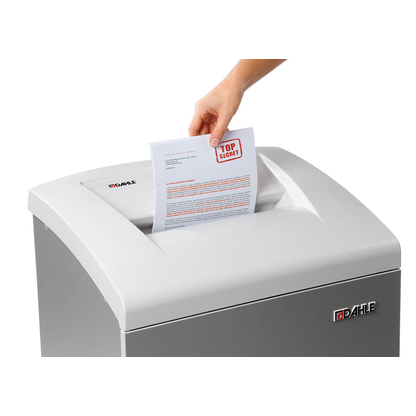 Artikelbild 2 für DAHLE 406 Aktenvernichter mit Partikelschnitt P-4, 4 x 40 mm, bis 17 Blatt, grau, Artikelnummer 400921