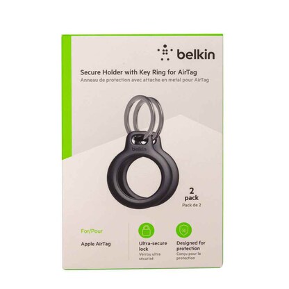 Artikelbild 3 für belkin Schlüsselanhänger Apple AirTag Halterung schwarz, 2 St., Artikelnummer 888083