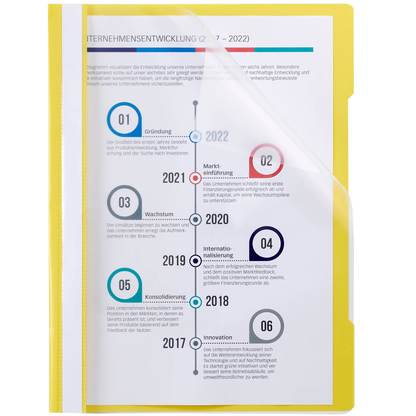 Artikelbild für Schnellhefter Quality Kunststoff gelb DIN A4, 1 St., Artikelnummer 253079