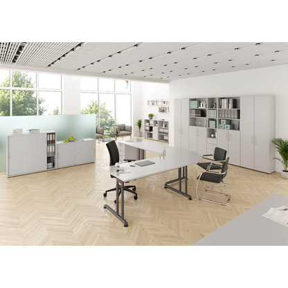 Artikelbild 5 für HAMMERBACHER Aktenregal Popular lichtgrau 80,0 x 40,0 x 74,8 cm, 1 St., Artikelnummer 991099