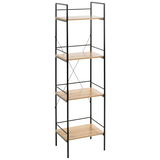 Artikelbild 1 für HAKU Möbel Beistellregal schwarz, eiche 34,0 x 27,0 x 130,0 cm, 1 St., Artikelnummer 591501