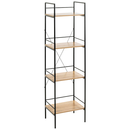 Artikelbild für HAKU Möbel Beistellregal schwarz, eiche 34,0 x 27,0 x 130,0 cm, 1 St., Artikelnummer 591501