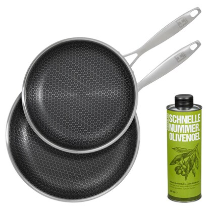 Artikelbild für HENSSLERS Pfannen-Set anthrazit Ø 28,0/24,0 cm 2-tlg., 1 St., Artikelnummer 641869