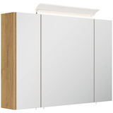 Artikelbild 1 für POSSEIK Spiegel mit Beleuchtung 90 eiche gold 90,0 x 17,0 x 62,0 cm, Artikelnummer 668232