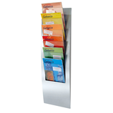 Artikelbild 1 für Kerkmann Wandprospekthalter Vario alu DIN A4 6 Fächern 31,0 x 10,0 x 102,0 cm, 1 St., Artikelnummer 473177