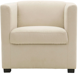 Artikelbild 1 für DOMO Collection Sessel BOB beige schwarz Stoff 72,0 cm 75,0 cm, 1 St., Artikelnummer 764557