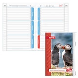 Artikelbild 1 für ROTH Hausaufgabenheft Papageientaucher für clevere Faule liniert DIN A5 ohne Rand, 104 Blatt, 1 St., Artikelnummer 581258