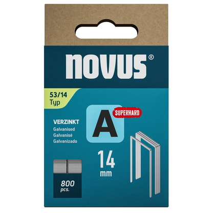 Artikelbild für novus Tackerklammern Feindraht superhart 53/14, 800 St., Artikelnummer 712178