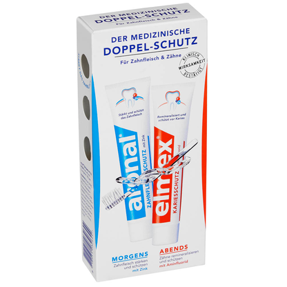 Artikelbild 2 für aronal elmex Set Zahnpasta 2x 75 ml, Artikelnummer 421307