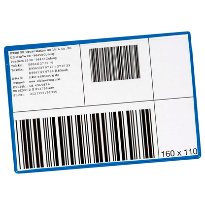 Artikelbild für EICHNER Etikettentaschen blau 16,0 x 11,0 cm, 10 St., Artikelnummer 703896