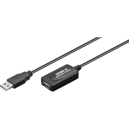 Artikelbild für goobay USB 2.0 A Kabel 10,0 m schwarz, 1 St., Artikelnummer 169944