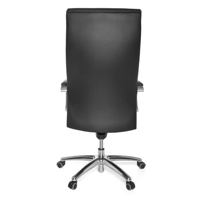 Artikelbild 4 für AMSTYLE XXL Chefsessel, SPM1.163 Leder schwarz, Gestell silber, Artikelnummer 564031
