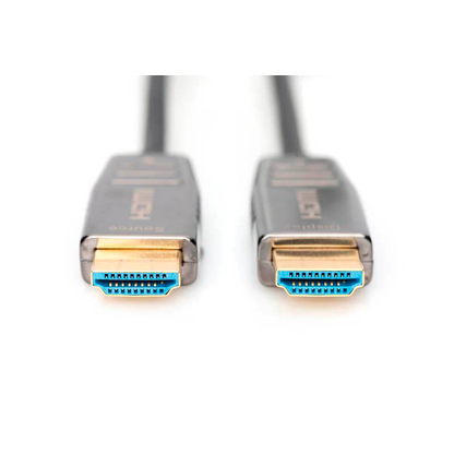 Artikelbild 2 für DIGITUS HDMI/HDMI Glasfaserkabel AK-330126-100-S 10,0 m schwarz, 1 St., Artikelnummer 382107