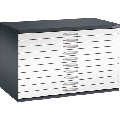 Artikelbild 4 für CP 7100 Planschrank schwarzgrau, verkehrsweiß 10 Schubladen 110,0 x 76,5 x 76,0 cm, 1 St., Artikelnummer 683108