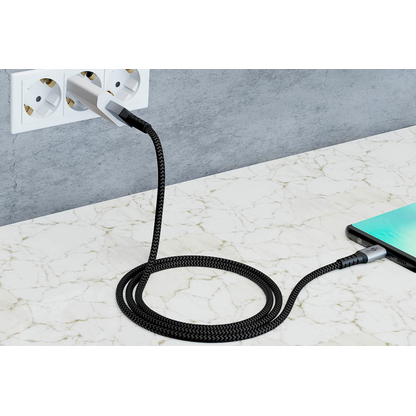 Artikelbild 5 für goobay USB C Kabel 2,0 m schwarz, grau, 1 St., Artikelnummer 651767