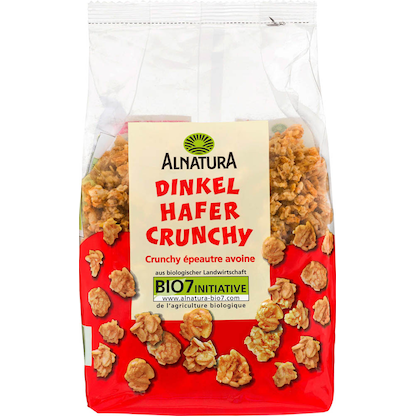 Artikelbild für ALNATURA Bio Dinkel Hafer Crunchy Müsli 375,0 g, 1 St., Artikelnummer 293297
