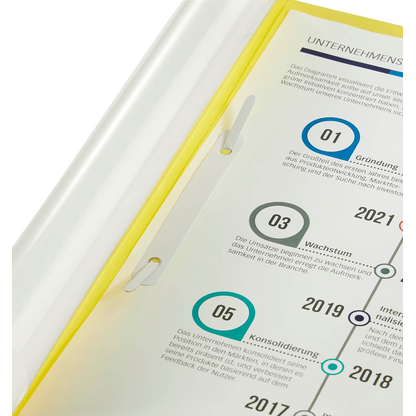 Artikelbild 3 für Schnellhefter Quality Kunststoff gelb DIN A4, 1 St., Artikelnummer 253079